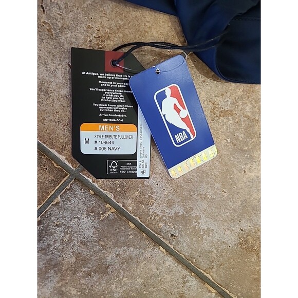 NWT Philadelphia 76ers Antigua Tribute Quarter Zip Pullover Mens M Sport BALL - Picture 5 of 10